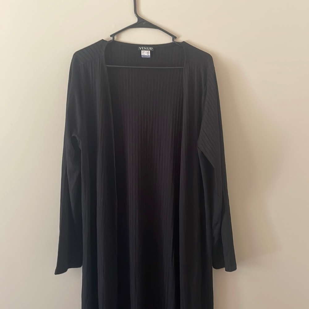 polyester sleeve cardigan